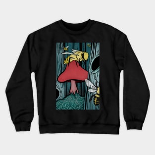 Mushroom Bee Crewneck Sweatshirt